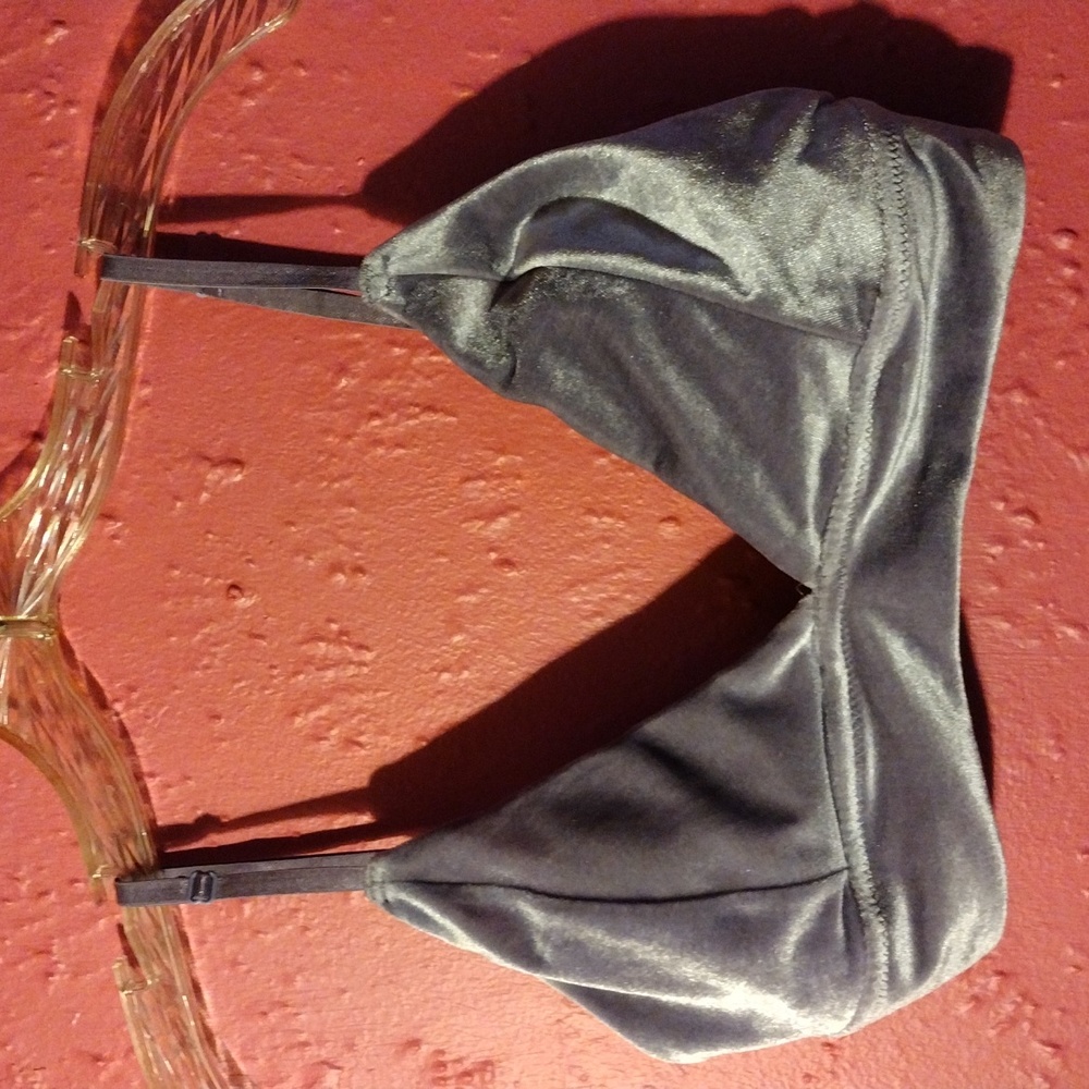 Rue 21, velvety, lavender bikini top